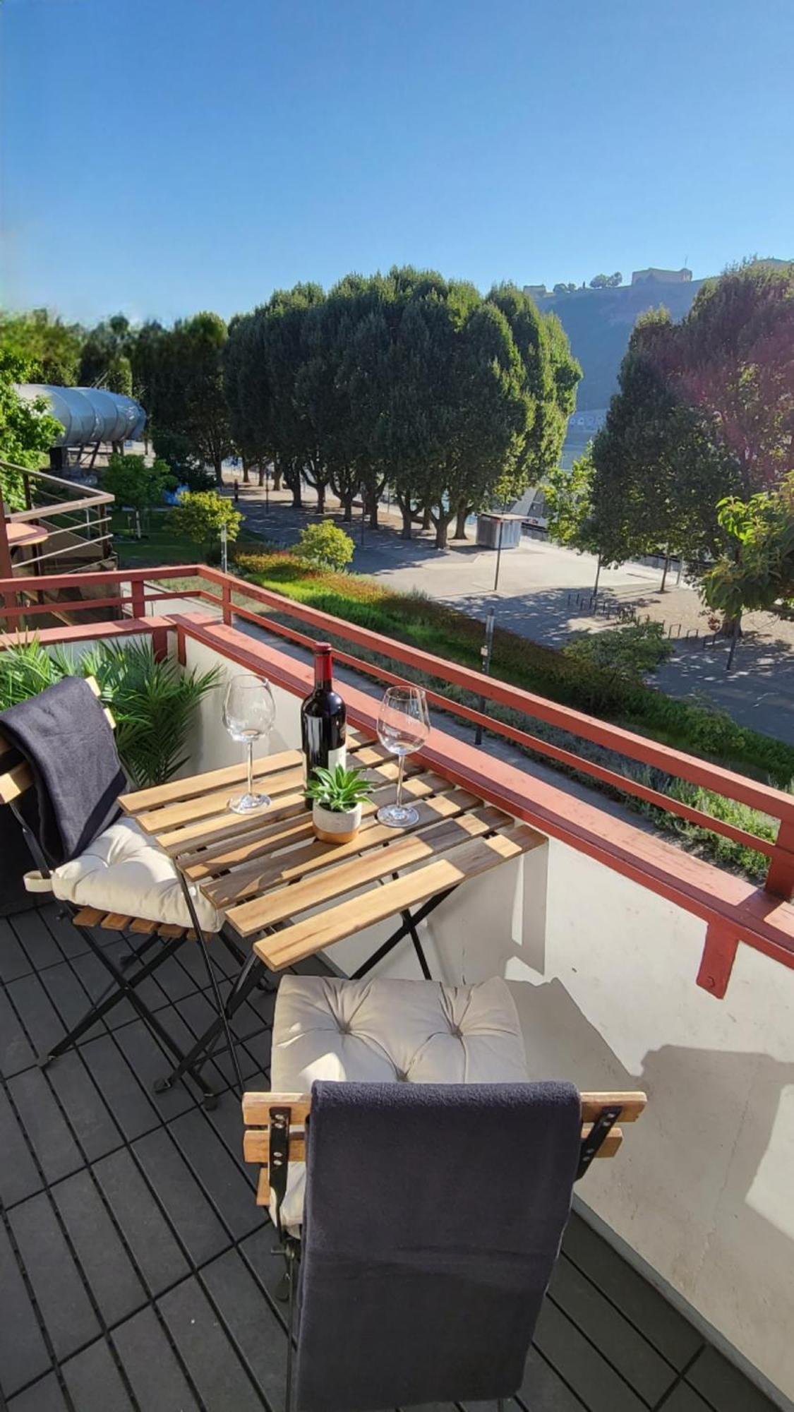 Apartment Mit Balkon Am Rhein Coblenza Exterior foto